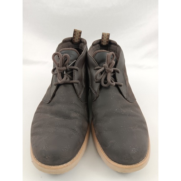 UGG Men's Dark Brown Leather Chukka Boots Treadlite Sole Size 11 - Picture 3 of 11
